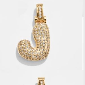 Bubble J necklace with snake chain